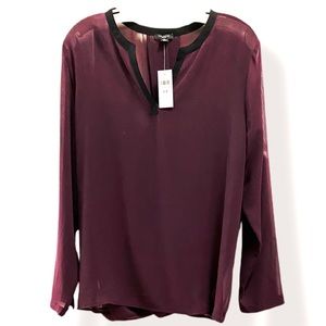 NWT Ann Taylor Semi-Sheer Blouse